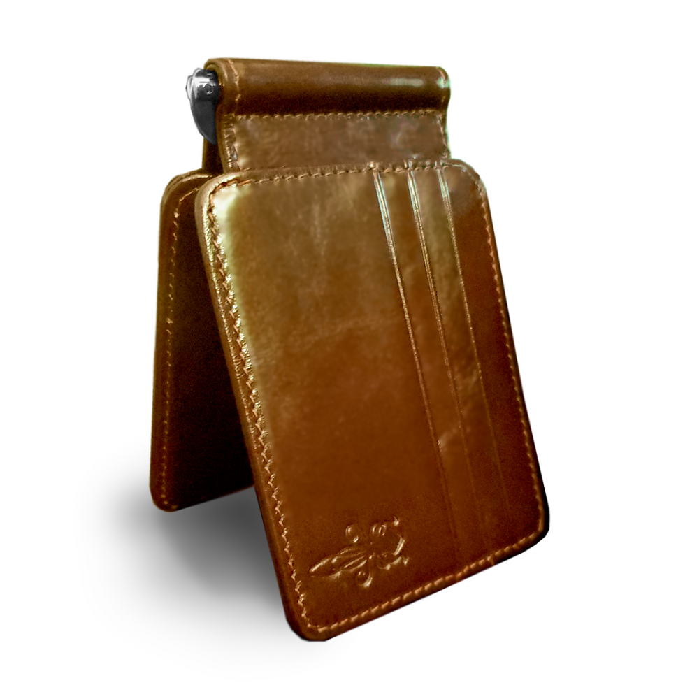 The Jaws  leather money clip wallet