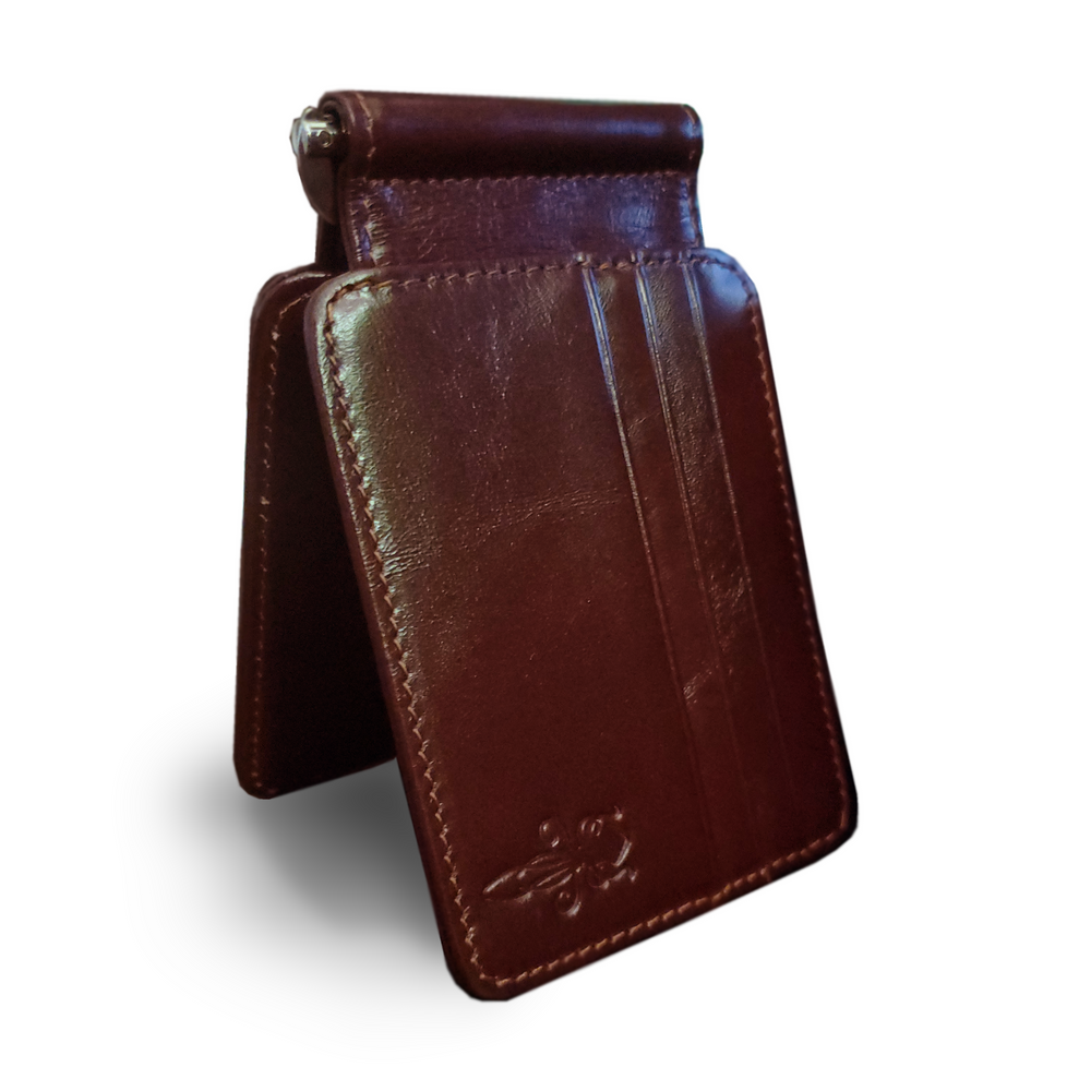 The Jaws | leather money clip wallet - Kraken Wallets